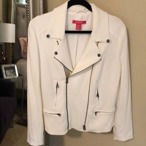 Beautiful off white moto jacket.